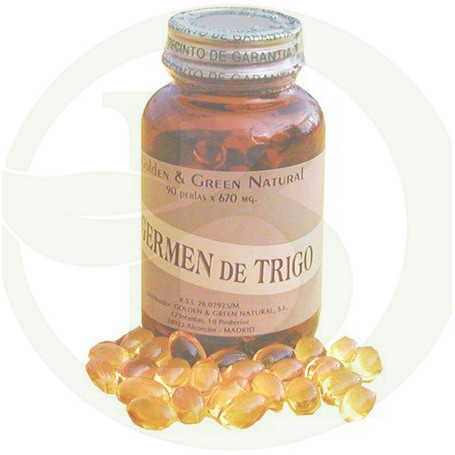 Germe de trigo dourado verde 90 pérolas