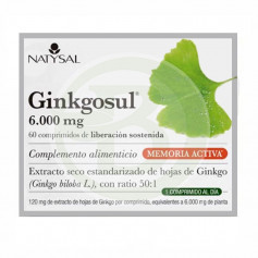 Ginkgosul 6.000Mg. 60 comprimidos Natysal