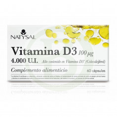 Vitamina D3 60 cápsulas naturais