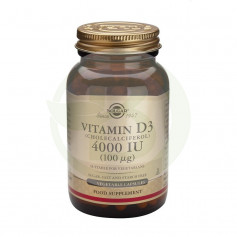 Vitamina D3 4.000 UI 120 Cápsulas Solgar