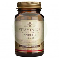 Vitamina D3 2200 UI (55Mcg.) 50 cápsulas de Solgar