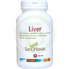 Liver 650Mg. 45 cápsulas Sura Vitasan